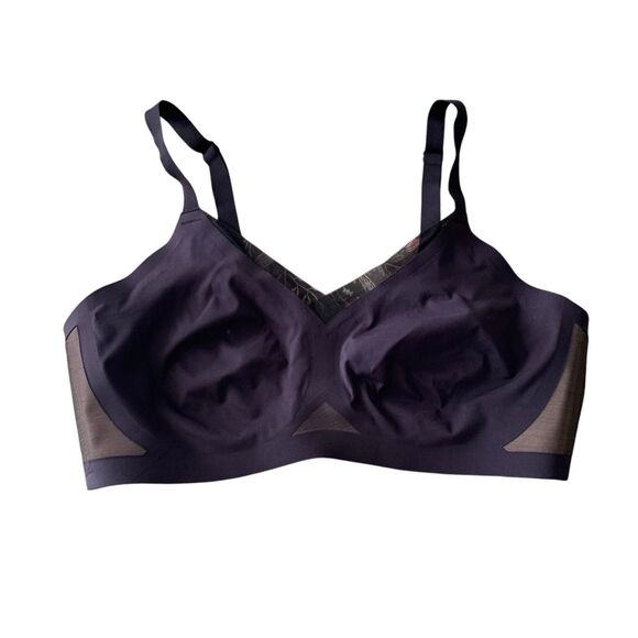 Honeylove Womens Black Crossover Bra 1X Comfort Lounge Wireless - Picture 1 of 12